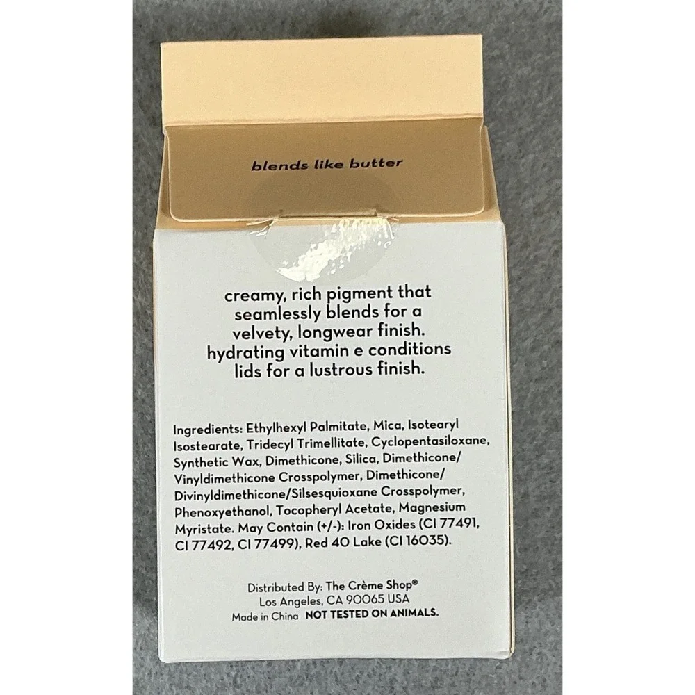 Set of‎ 2 The Crème Shop Crème Eyeshadow Croissant 0.11 oz 3.2g Cream Shadow NIB